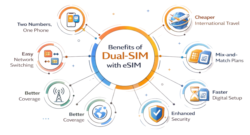 Benefits of having a Dual SIM with eSIM