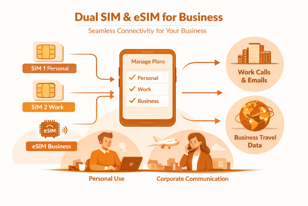 Benefits of Dual SIM & eSIM for businesses