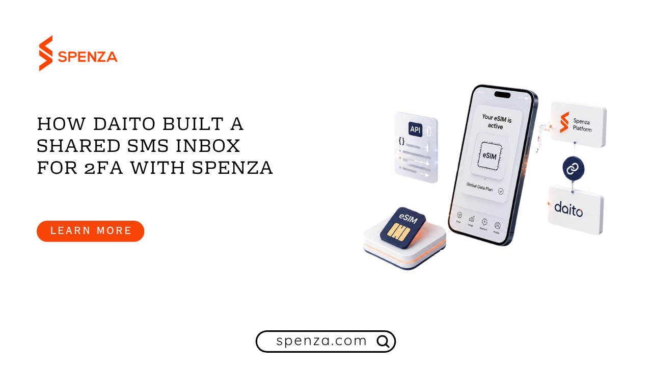 Daito Case Study: Shared SMS 2FA with Spenza
