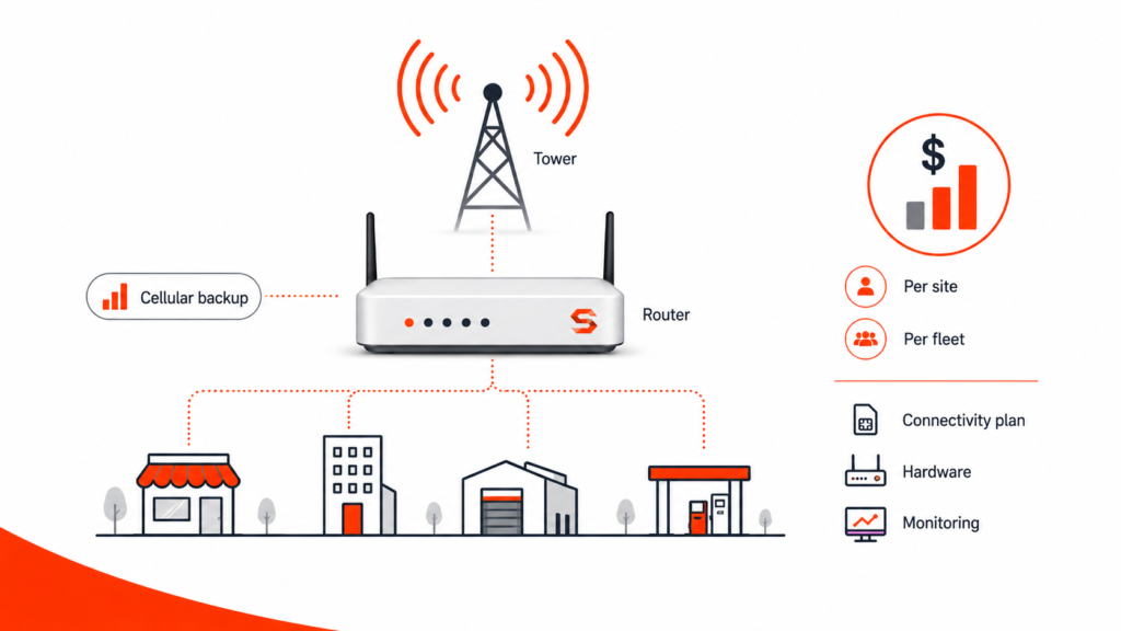 What Cellular Backup Costs Per Site (and Per Fleet)