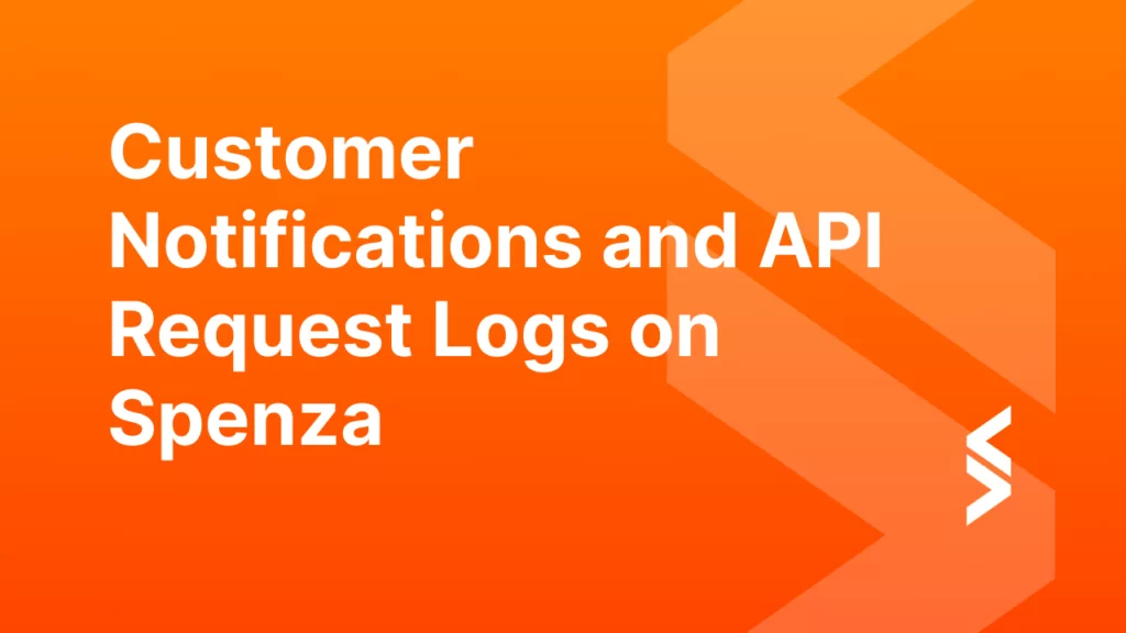 Customer notifications and API request logs displayed on Spena's interface, showcasing real-time data management.
